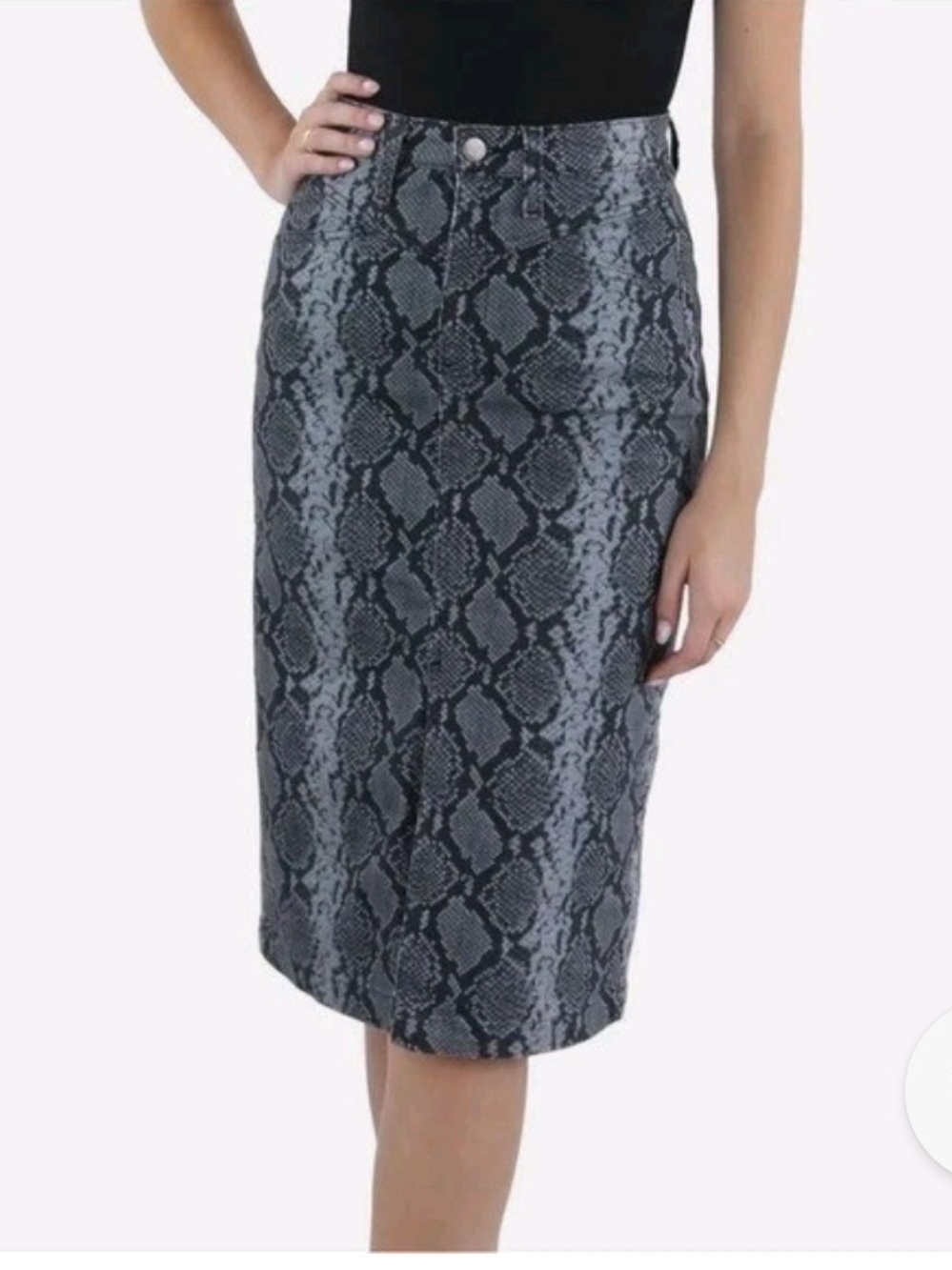 AG Adriano Goldschmied The Kory X Pencil Skirt Snake Print 25R EUC